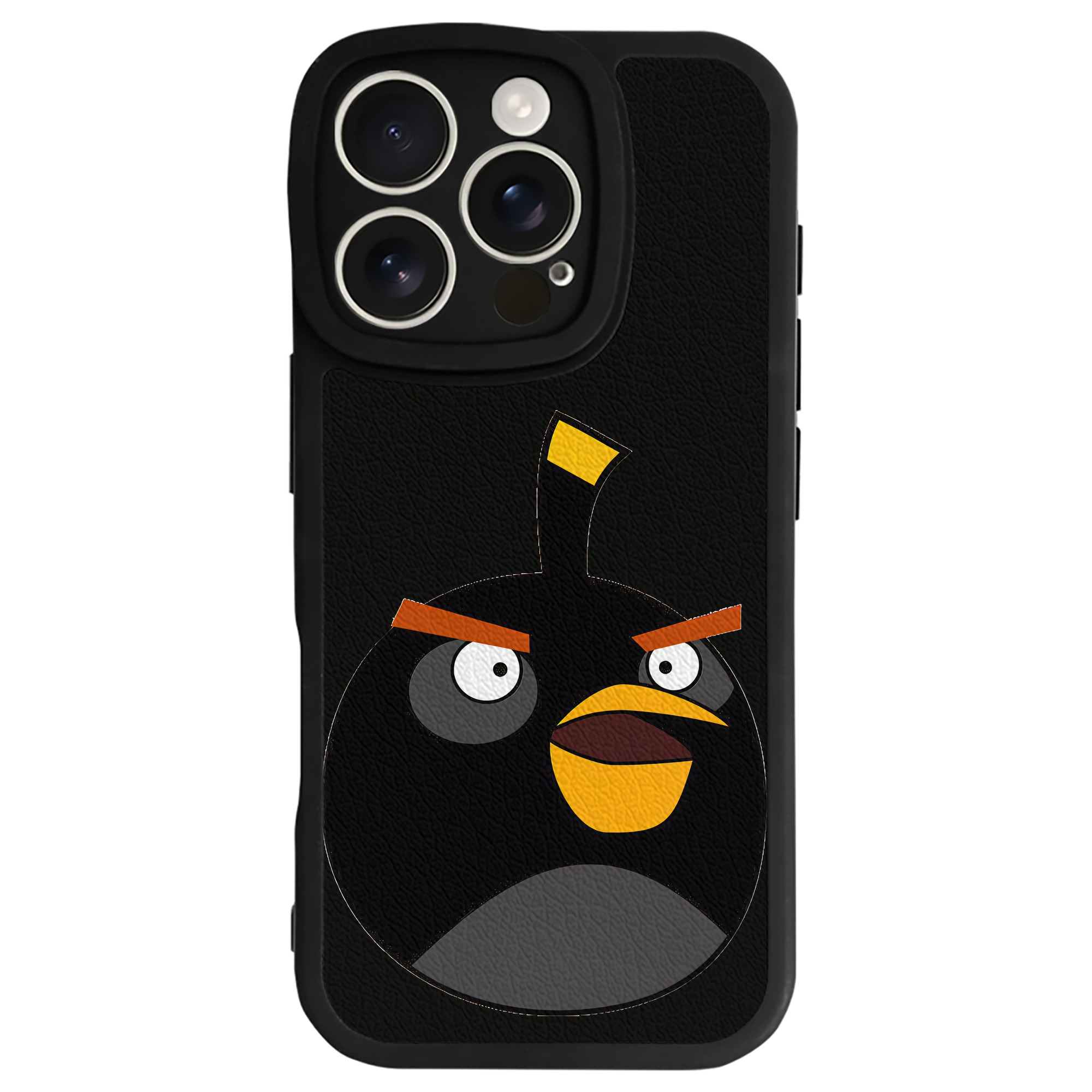 （画像用） Angry Birds アングリーバード 【iPhone 16シリーズ対応】シリコンスマホケース（レザー調） 材質：シリコン